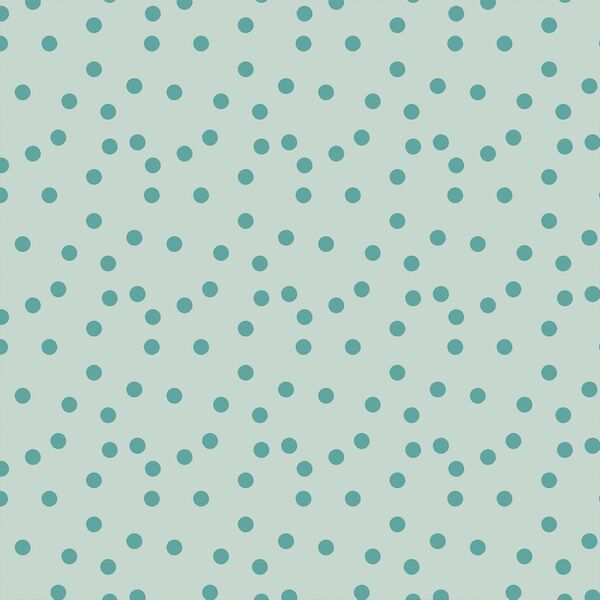 Boho Polka Dots in Ocean Aqua