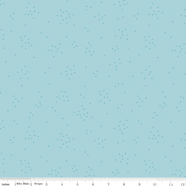Scattered-A-Cross in Riley Aqua