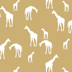 Giraffe Silhouette in Golden Canyon
