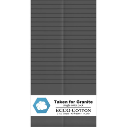 Ecco Cotton 2.5" Strip Roll in Taken for Granite