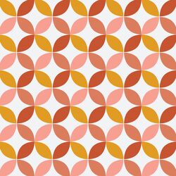 Retro Petals in Rainbow