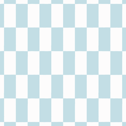 Winter Checkerboard in Snowy Blue