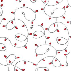 String Lights in Red Apple
