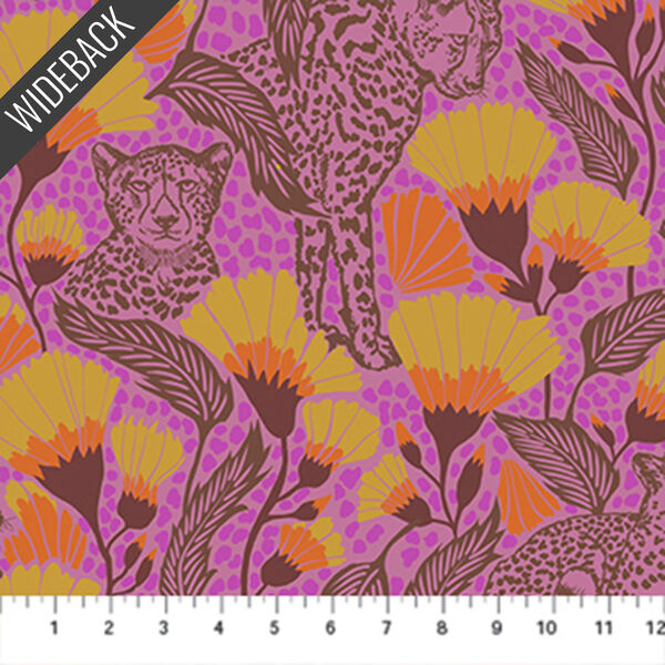 Cheetah Cloth Wideback in Amethyst