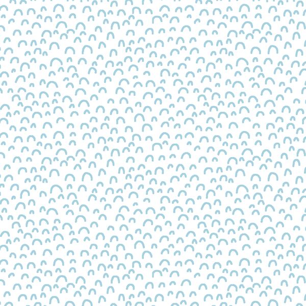 Doodle in Robins Egg on White