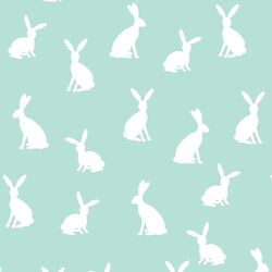 Cottontail Silhouette in Aloe
