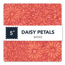 Daisy Petals Batiks 5" Square Pack