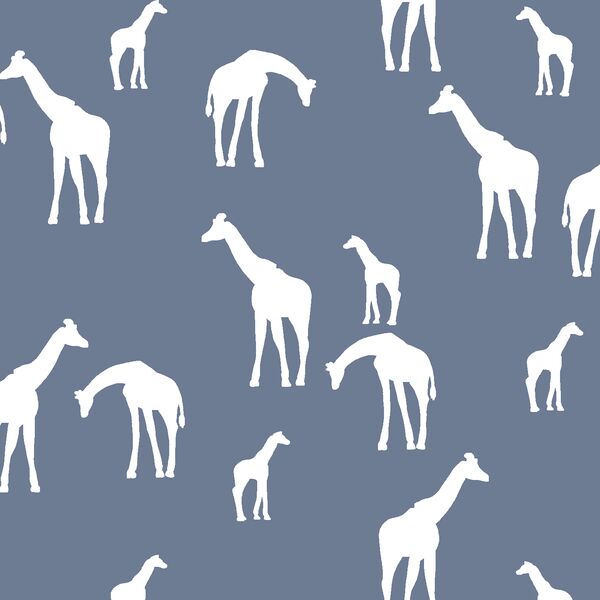Giraffe Silhouette in Dove