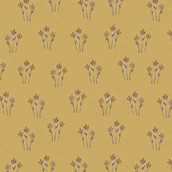 Garden Floral in Vintage Marigold
