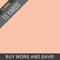 Flannel Solid in Georgia Peach - 15 Yard Bolt