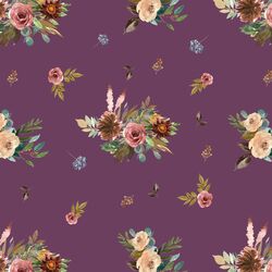Fall Floral in Plum