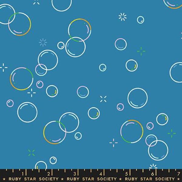 Bubbly in Parachute Blue