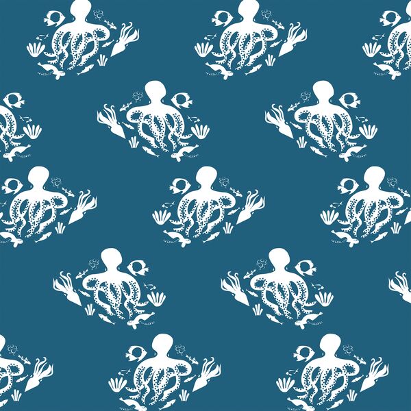 Octopus in Deep Ocean