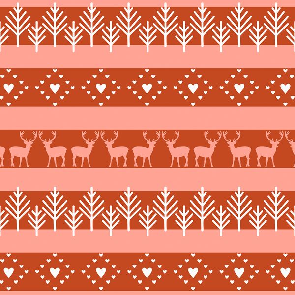 Winter Fair Isle Stripe in Festive