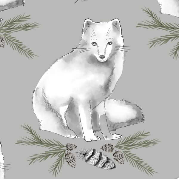 Arctic Fox in Pebble