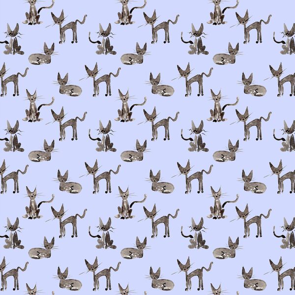 Shadow Cat in Periwinkle