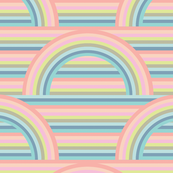 Mod Rainbow in Pastel