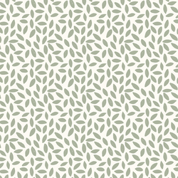 Petals Please in Thyme Green on Ivory