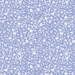 Tea Party Calico in Sky Blue