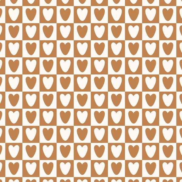Valentine Checkerboard in Golden