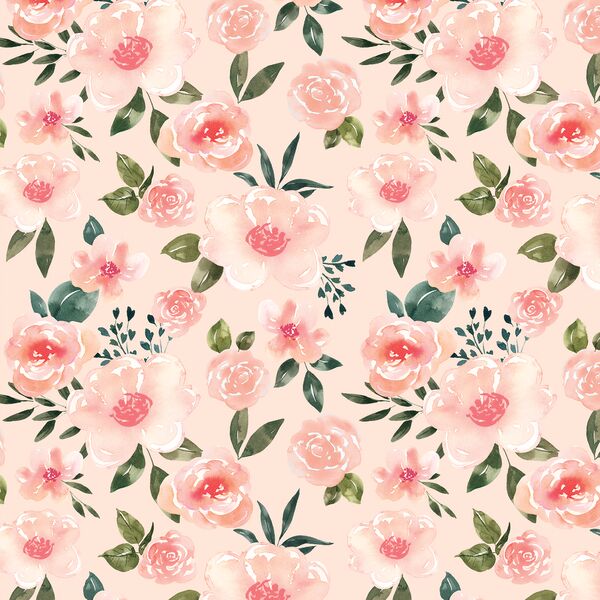Garden Floral in Light Pink