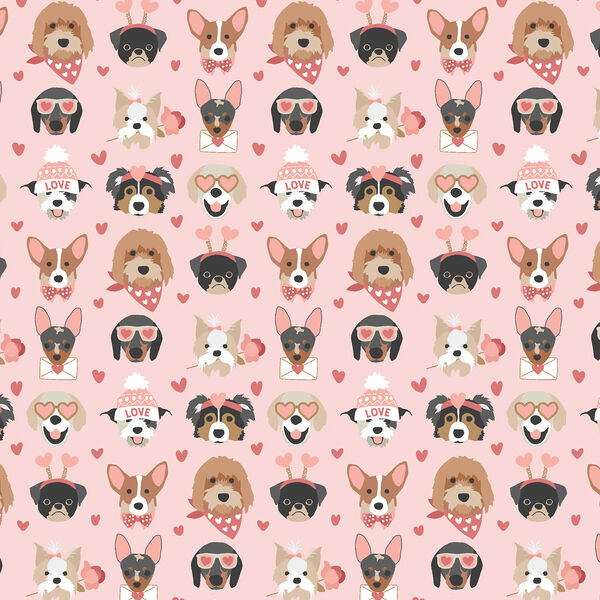 Adoring Pups in Valentine