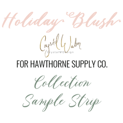 Holiday Blush Sample Strip