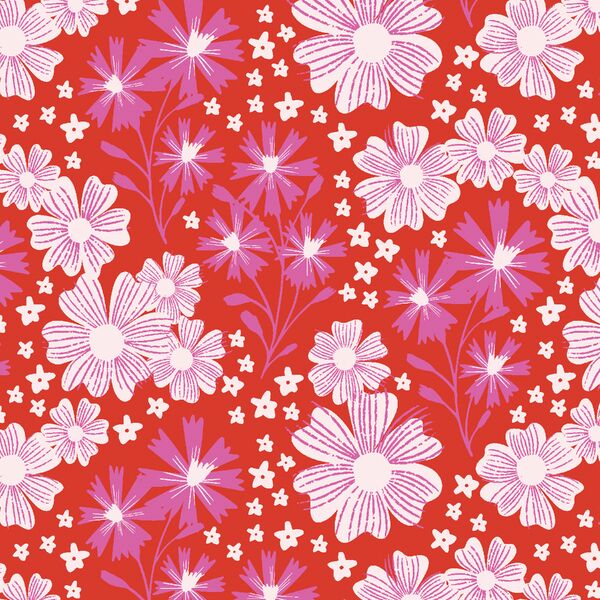 Garden in Red Poppy