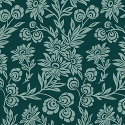 Handpicked Daisies in Emerald and Blue Haze