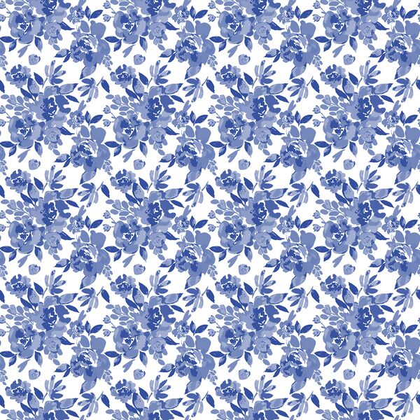 Small Royal Garden in Bright Indigo