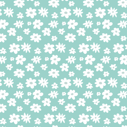 Daisies in Aqua