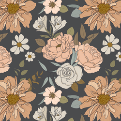 Claire Floral in Gray