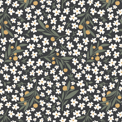 Flouncy Floral in Dark Garden