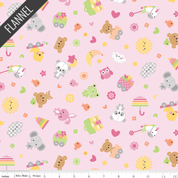 Bundle of Joy Toss Flannel in Pink