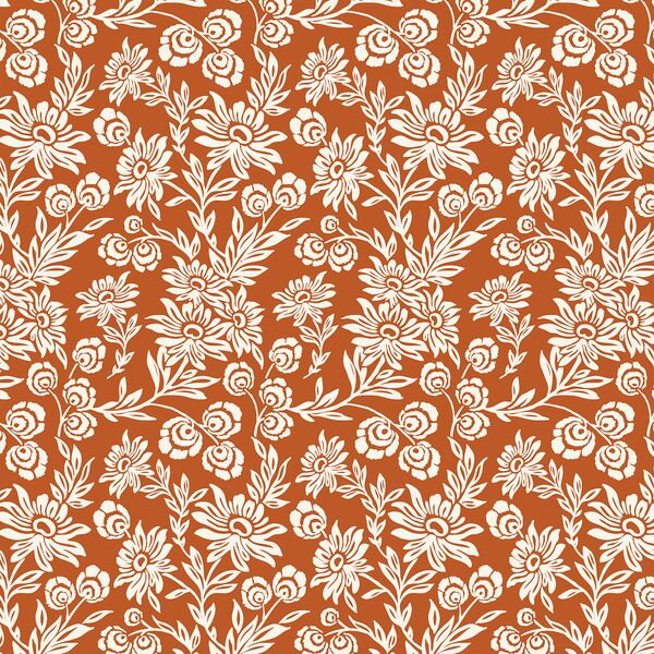 Little Handpicked Daisies in Rust
