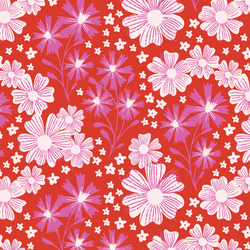 Garden in Red Poppy