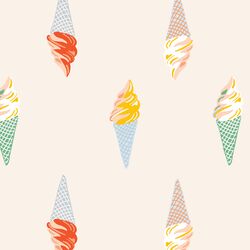 Large Ice Cream Parlor in Summer Sunshine