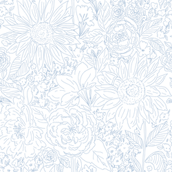 Paperie in Periwinkle Garden on White