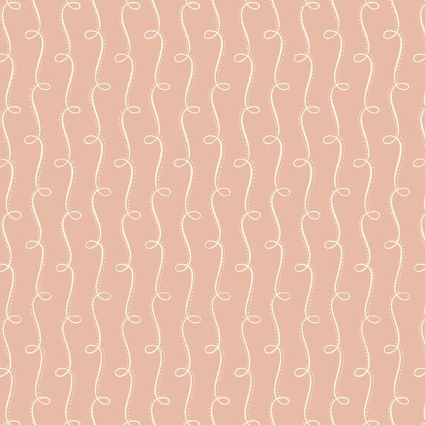 Curlicue Path in Peach