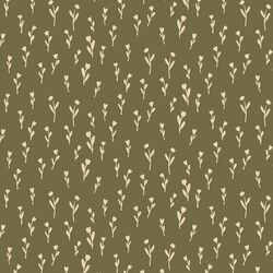 Silhouette Bloom in Birch on Olive