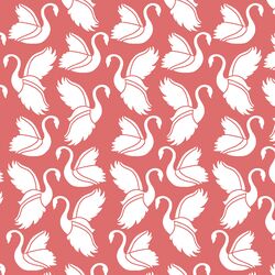 Swan Silhouette in Poppy