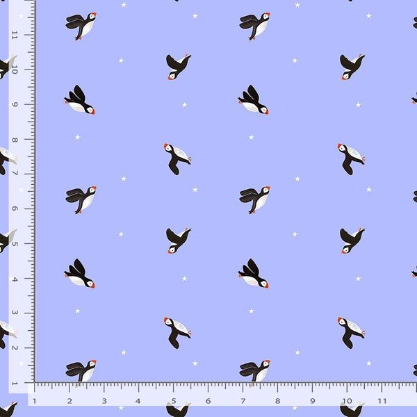 Puffins in Thistle