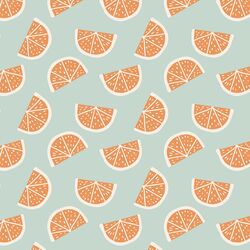 Boho Grapefruit in Aqua