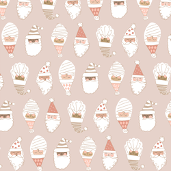 Happy Santas in Cookie Dough