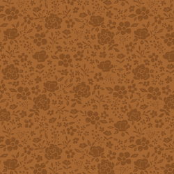 Floral Silhouette in Rust