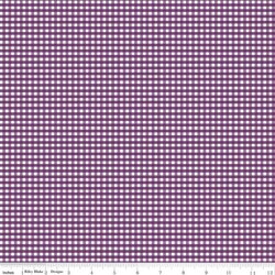 1/8" Gingham in Eggplant