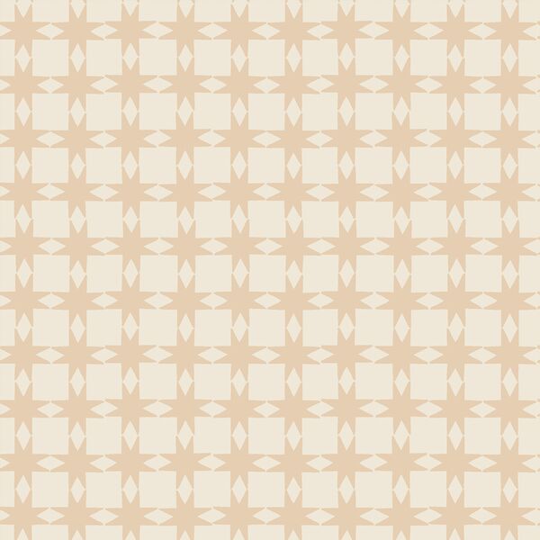 Quilted Christmas Stars in Cream