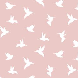 Hummingbird Silhouette in Blush