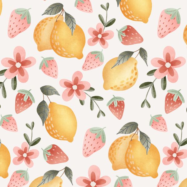 Strawberry Lemonade in Off White
