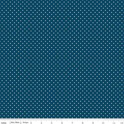 Swiss Dot in Oxford Blue